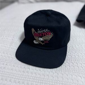 Brixton Black Cap with Eagle Embroidery